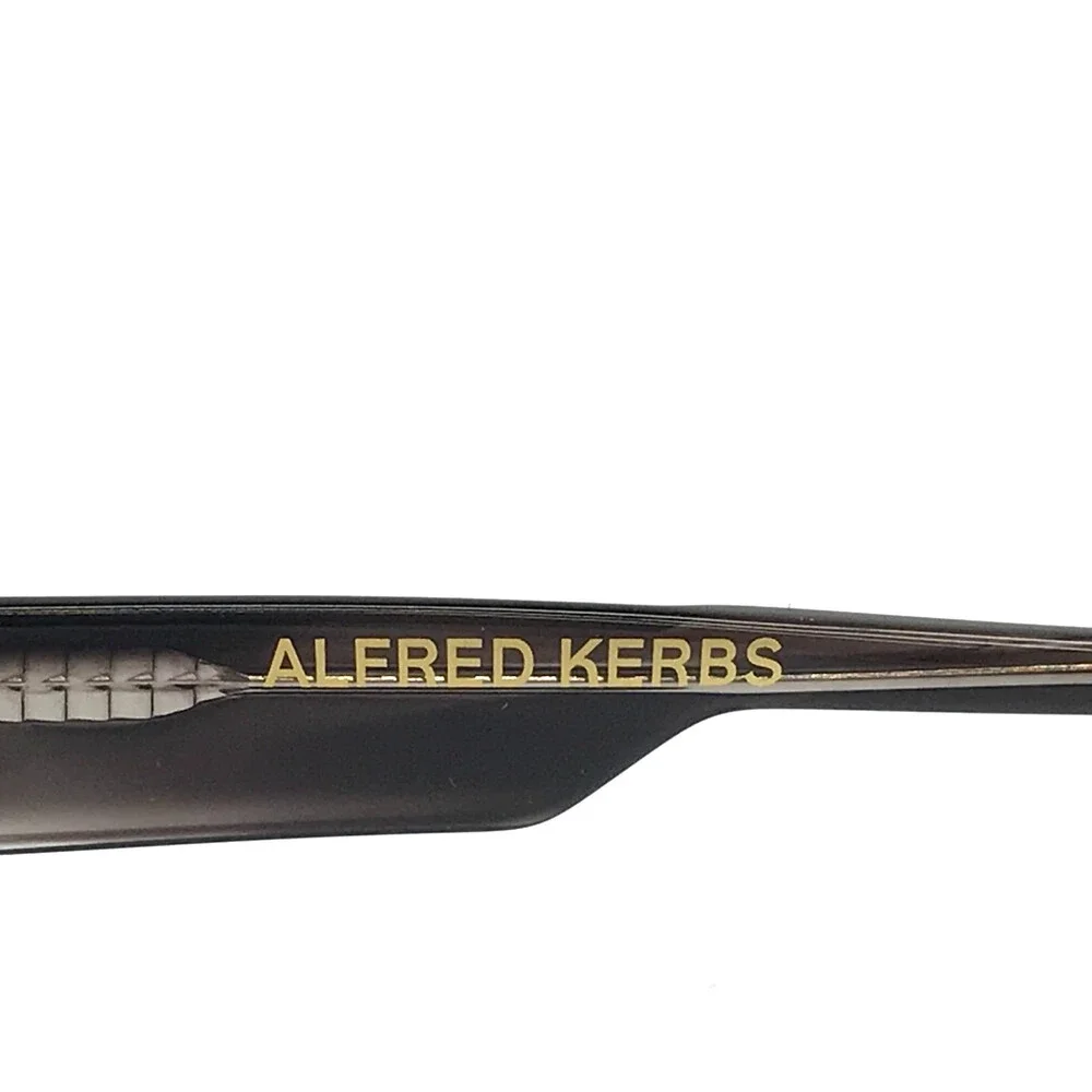 Alfred Kerbs Eyeglasses Frames SANTA SEVERINA BK Black Gray Horn 52-19-140